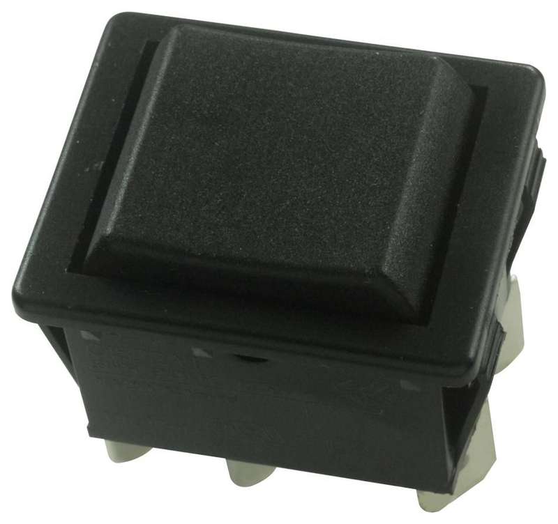 Arcoelectric (C1572ATAAA) Rocker Switch, (On)-Off-(On), DPDT, Black, 1550