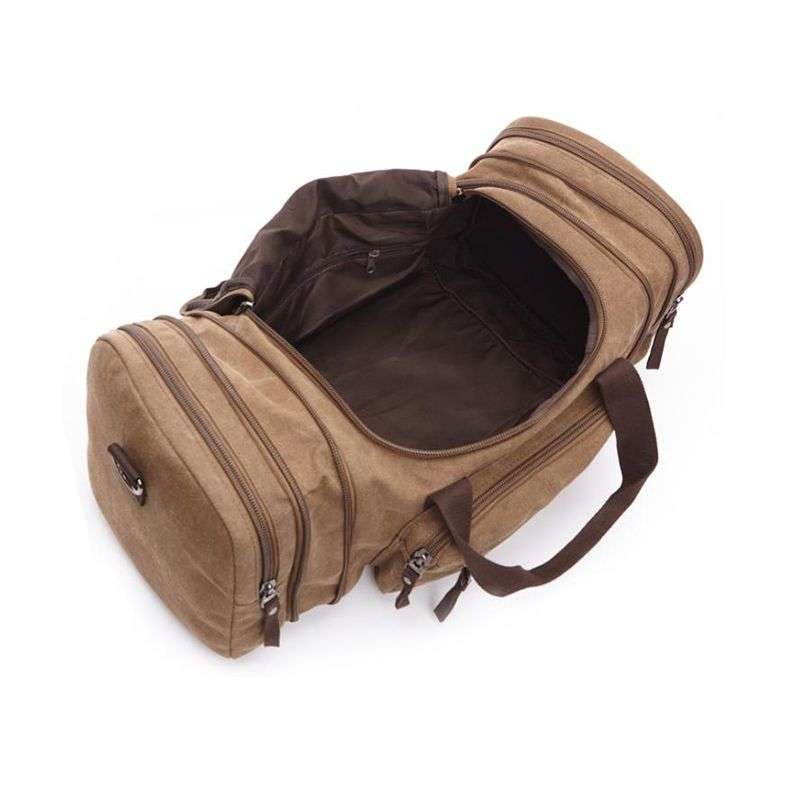 Canvas Duffel Bag Carry-on Overnight Bag - Blue