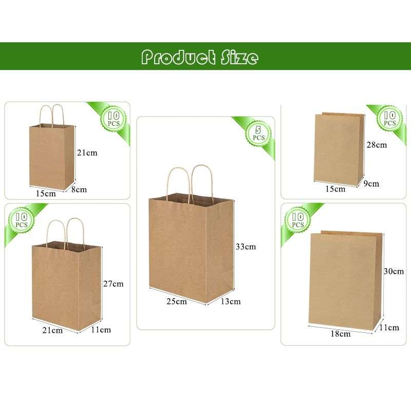 Brown Kraft Paper Bags With Paper Lunch Bags