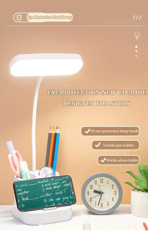 Flexable 3 Mode Touch Switch LED Desk Lamp