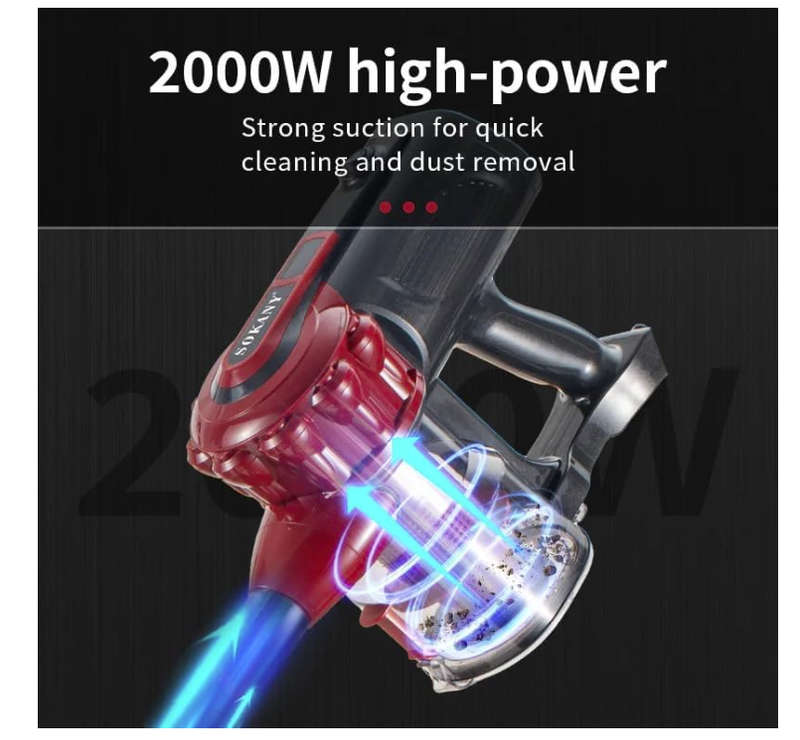 2200W Strong Power Upright Vacuum Cleaner