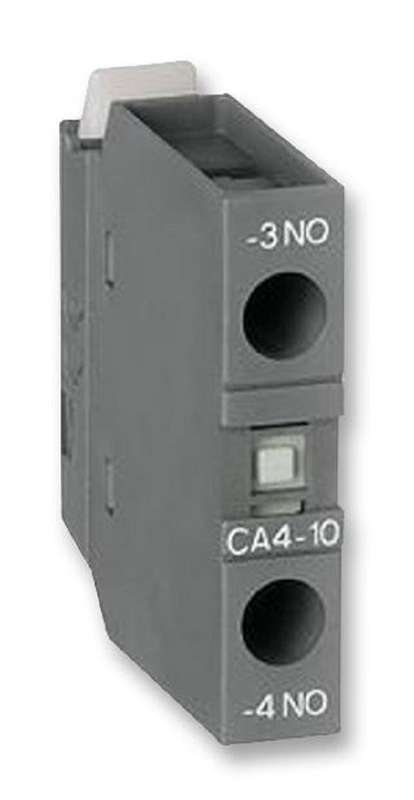 Abb (CA4-10) Contact Block, Front, 1NO, 6 A, 690 V, 1 Pole, Screw