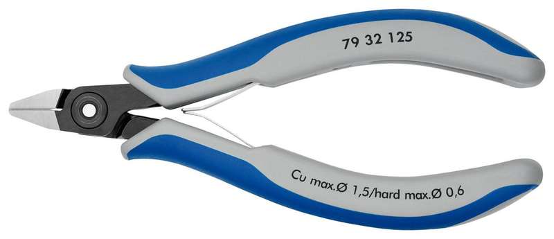 Knipex (79 32 125) Cutter, Electronics, Precision, Side, 125 mm, Diagonal