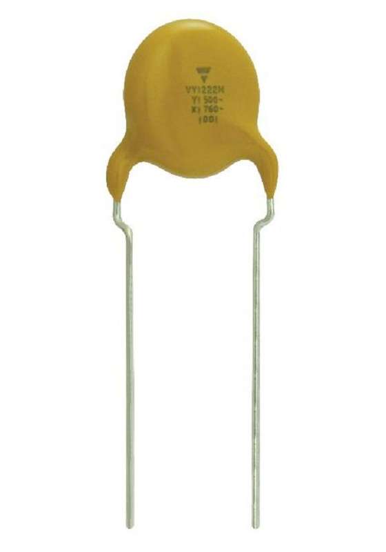 Vishay (VY1102M29Y5VQ63V0) Ceramic Suppression Capacitor, 1000 pF, ± 20%