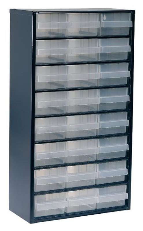 Raaco (137409) Storage Cabinet, 24 Drawer, Steel
