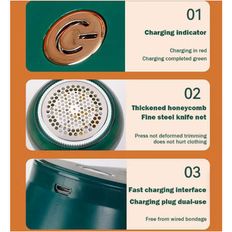 Portable Manual Rechargeable Fabric Shaver