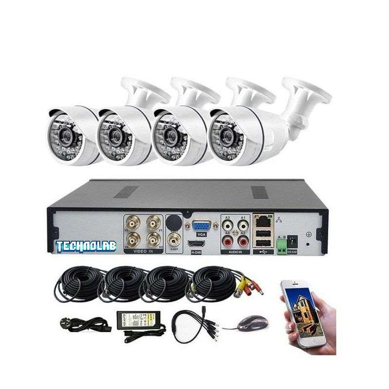 4CH AHD 1080P DIY CCTV Kit