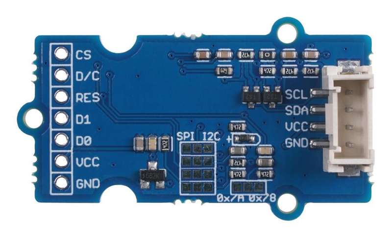 Seeed Studio (104020249) OLED Display Board, 0.96", Yellow & Blue