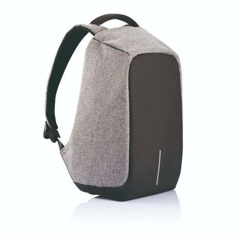 Anti-theft Travel Backpack Laptop School Bag with USB Charging Port - Grey