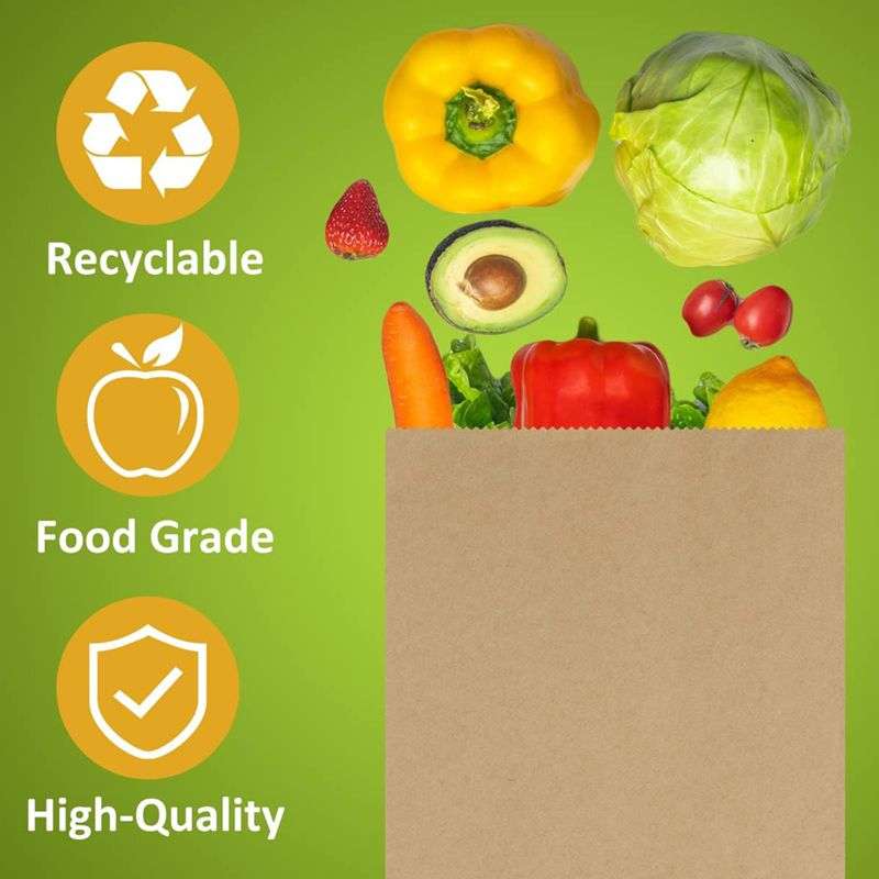 Brown Kraft Paper Bags With Paper Lunch Bags