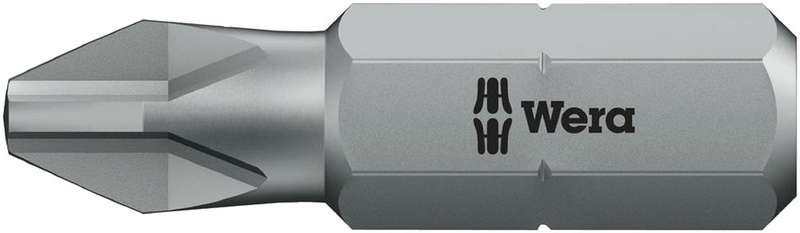 Wera (05072082001) Hex Driver Bit, Pozidriv, PZ2 Bit, 25 mm Overall