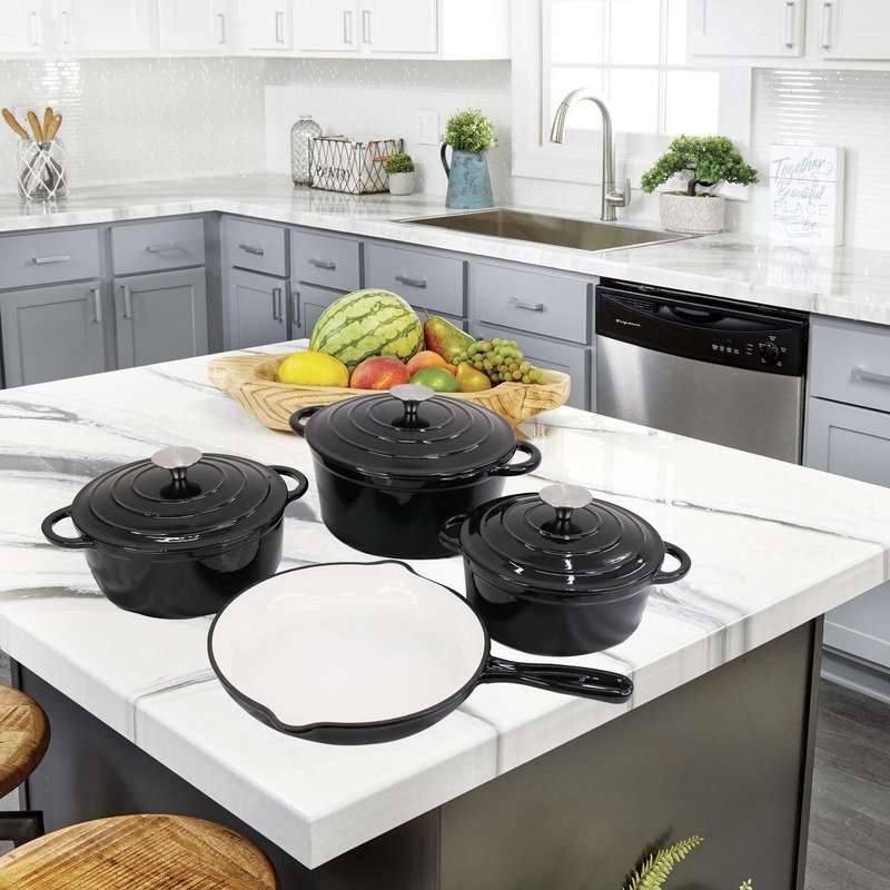 Cast Iron Pot Set -7 Piece