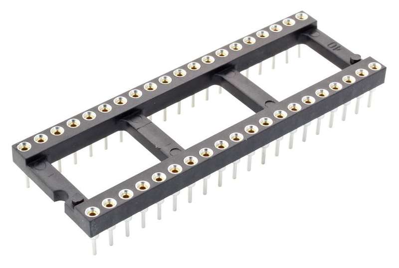 Harwin (D2840-42) IC & Component Socket, 40 Contacts, DIP, 2.54 mm