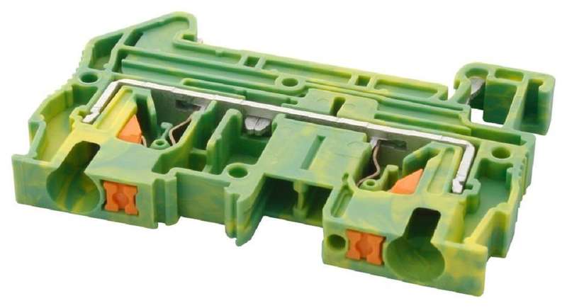 Phoenix Contact (PT 4-PE) DIN Rail Mount Terminal Block, 2 Ways, 24 AWG