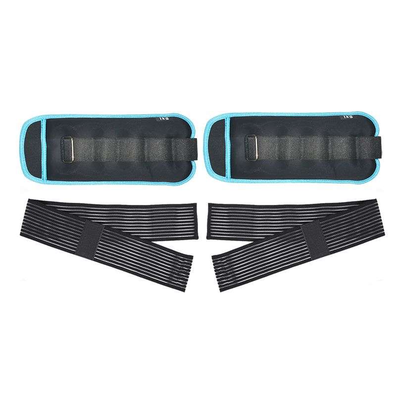 Webuy Sandbag Ankle Weights Pair Set With Adjustable Strap - Grey