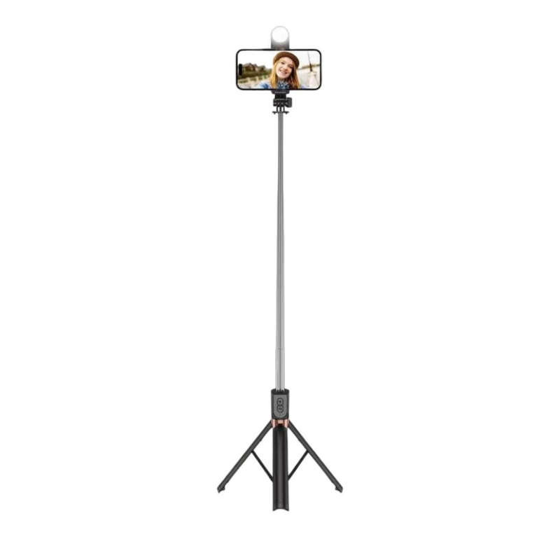 Phone Tripod Stand, Strechable Tripod Led Light With Bluetooth Remote -1.3m