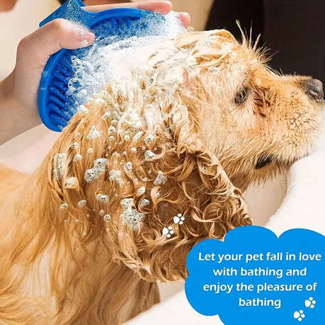 Pack of 2 rubber pet brushes