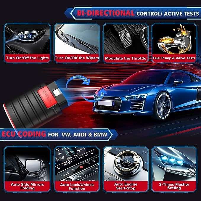 Kingbolen Ediag Full System OE Level OBD2 Diagnostic Tool with Cable