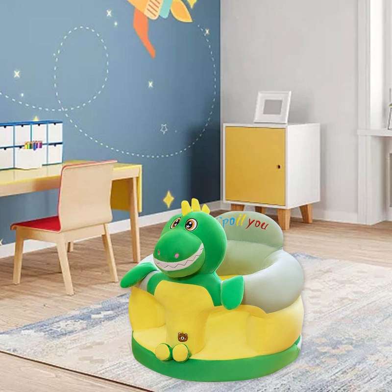 Baby Learning To Sit On Sofa Small Child Sofa Cartoon Baby Seat - Yellow