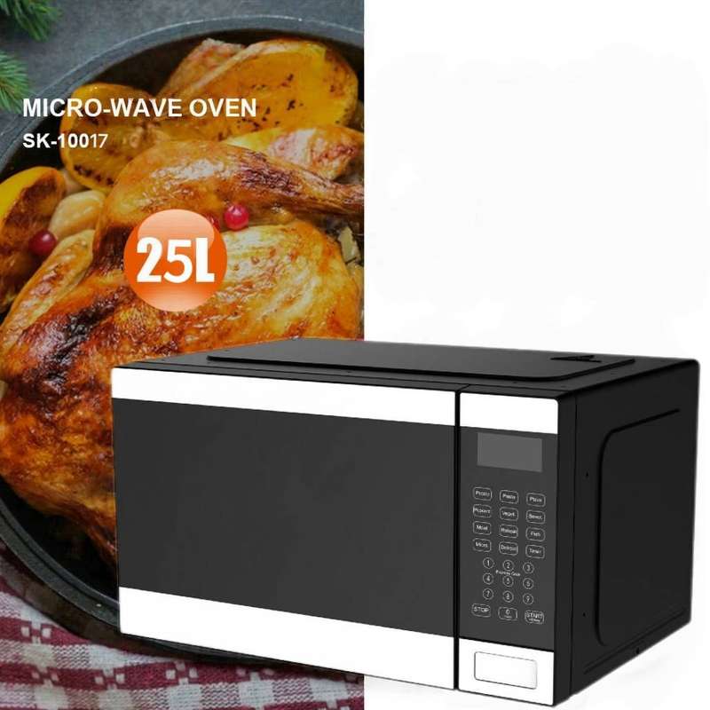 25L Digital Microwave Oven with 1320W Power for Home Use