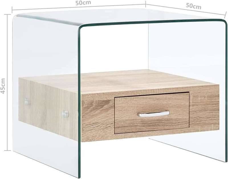 Glass Coffee Table- With a Drawer