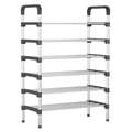 6 Layer Shoe Storage Organizer Rack - Black