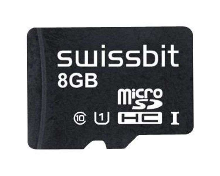 Swissbit (SFSD8192L3BM1TO-I-GE-2CP-STD) Flash Memory Card, 8 GB