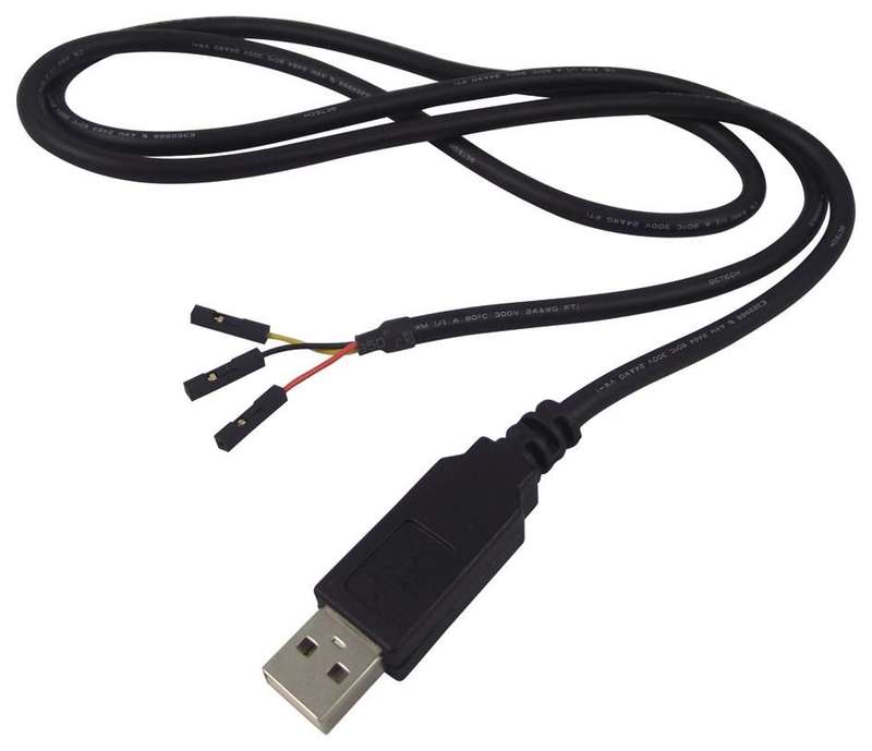 Ftdi (TTL-232R-RPI) Cable, Debug, USB to TTL-232, RPI, 1m