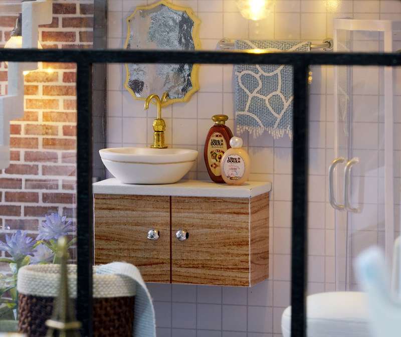 Cuteroom Diy Miniature House - Blue Time
