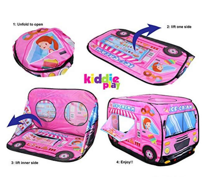 Ice Cream Truck Pop up Play Tent for Kids with 50 Balls