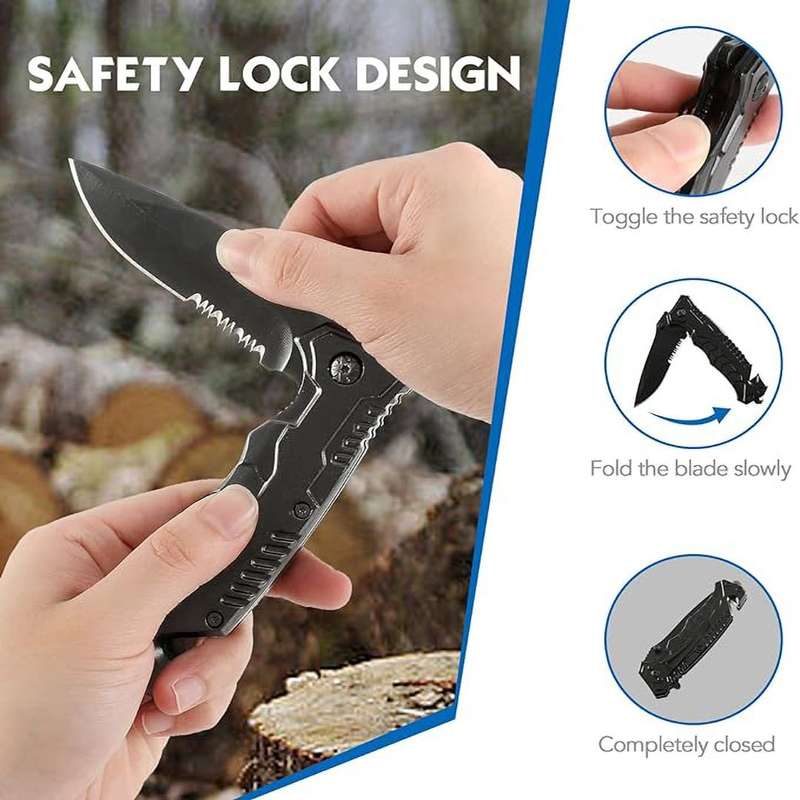 Folding Pocket Knife Extreme Ops Knife Tactical Clip Knife for Outdoor