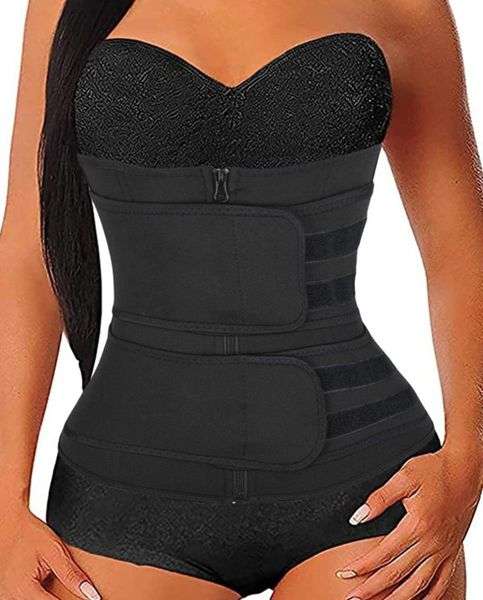 Corset Waist Trimmer - High Compression With A Zipper