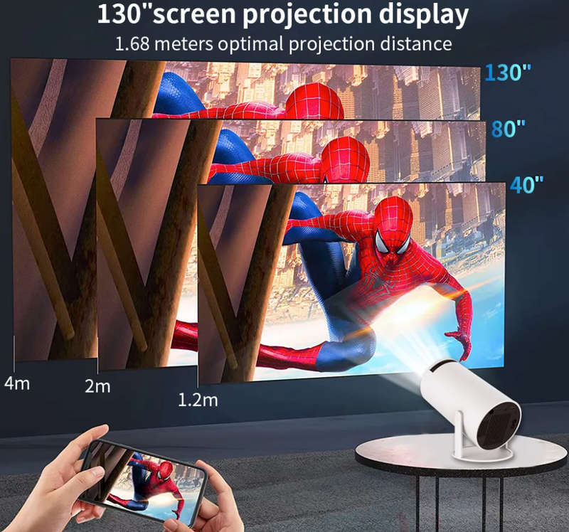 4K Wifi portable smart projector Android os