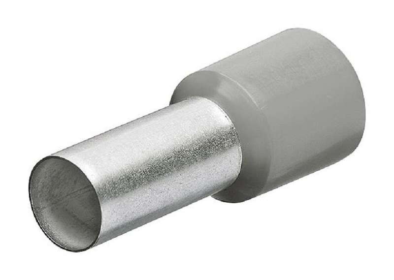Knipex (97 99 331) Wire Ferrule, Single Wire, 18 AWG, 0.75 mm², 8 mm, Grey