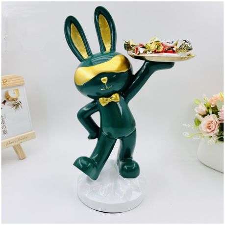 Rabbit Tray Home Decoration Resin Crafts