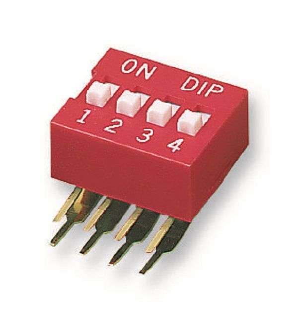 Multicomp Pro (MCNDA-04V) DIP / SIP Switch, SPST-NO, 24 V, 25 mA