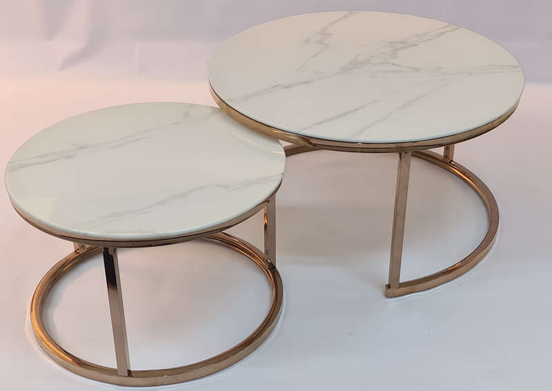 Coffee Table 2 in 1 - White Marble