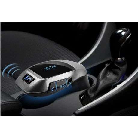Wireless Car Kit with FM Bluetooth Transmitter