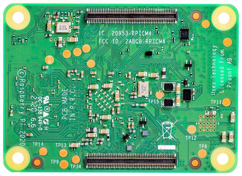 Raspberry-Pi (CM4101000) Compute Module 4 Lite, ARM Cortex-A72, 1GB, WiFi