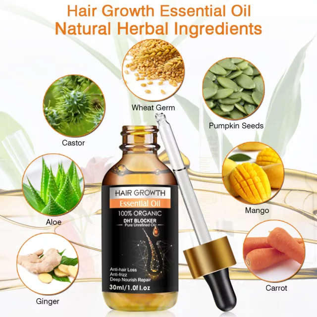 Essential Oil Biotin Cold-Pressed DHT Blocker