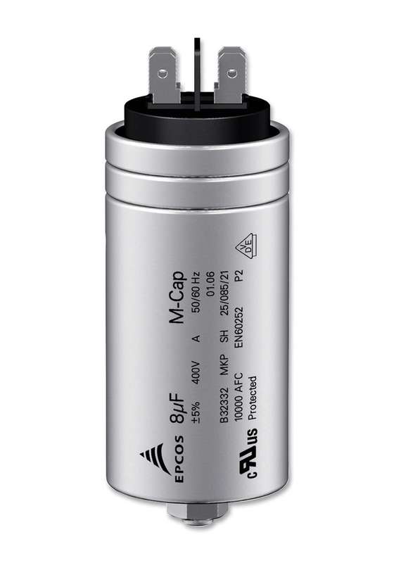 Epcos (B32332I6206J081) Motor Run Capacitor, Metallized PP, Can