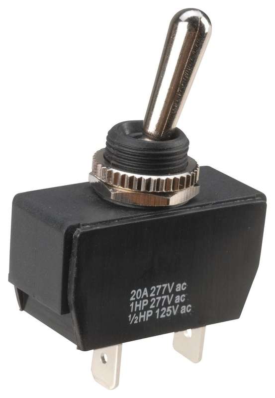 Multicomp Pro (MCR13-447D1-01-HR) Toggle Switch, On-Off-On, SPDT, 12 A