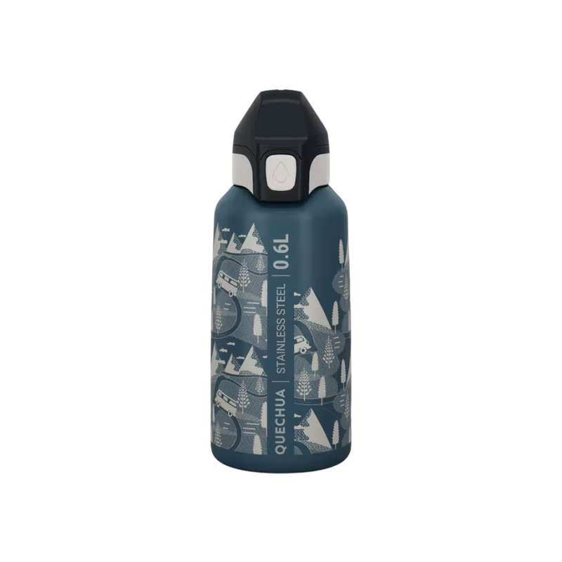 NEW Stainless Steel Flask Decathlon 600ml - Blue