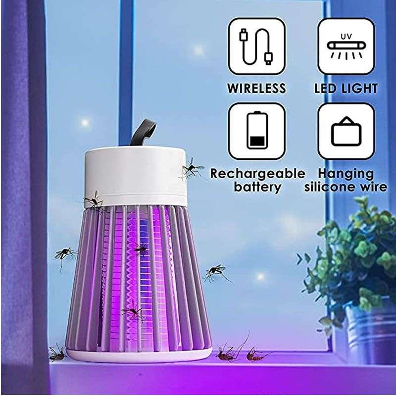 USB Rechargeable LED Electric Mosquito Killer Lamp