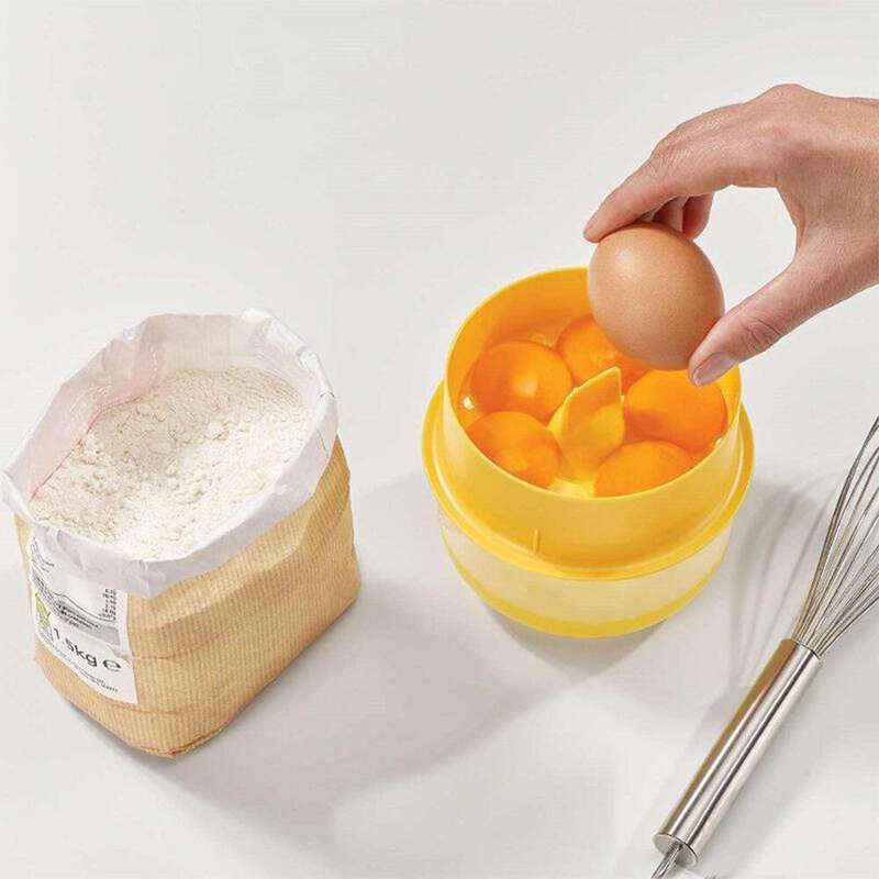 Egg Yolk Catcher Yolk Seperator with collecting base - Holds 6 Eggs