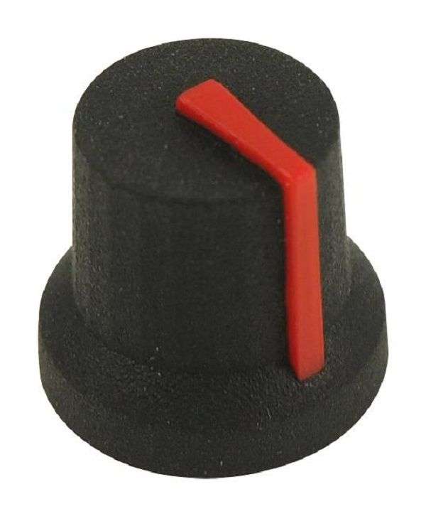 Multicomp Pro (MC170842CR) Knob, Splined Shaft, 6 mm, Rubber
