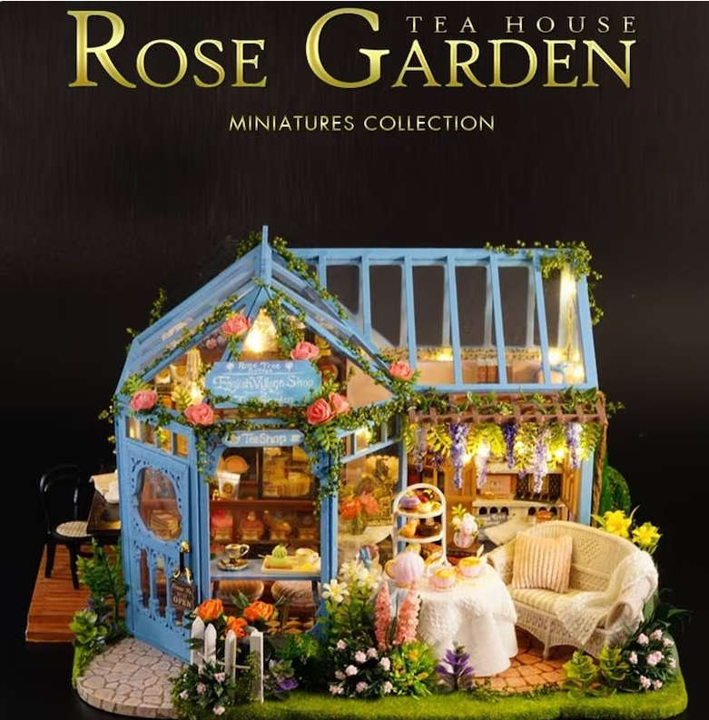 Cuteroom DIY Miniature House - Tea House Rose Garden