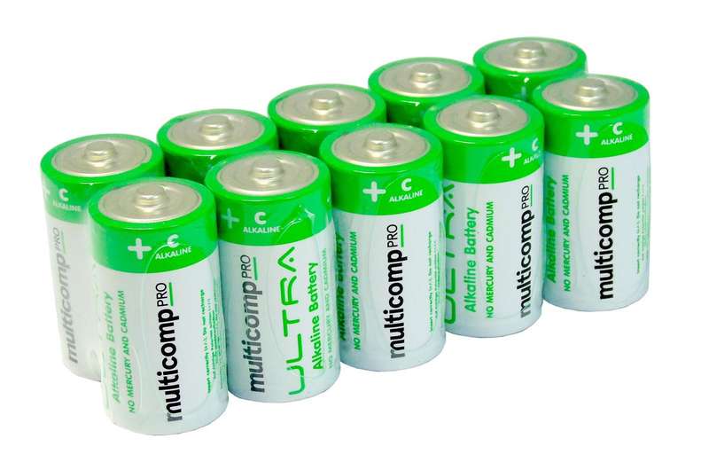 Multicomp Pro (PSG91115) Battery, 1.5 V, C, Alkaline, 8 Ah, 26.2 mm