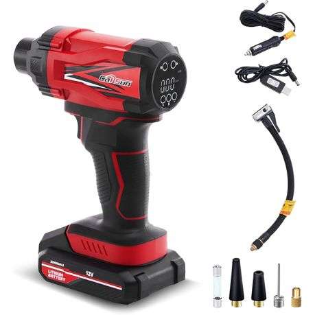 Digital Display Fast Tire Inflater -2000 MAH Battery