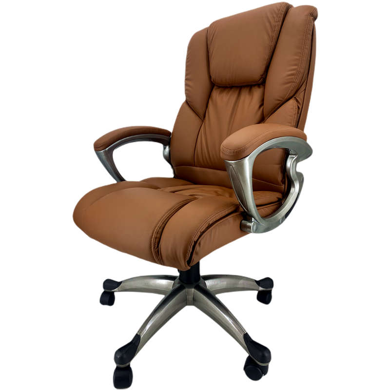 Executive PU Leather Office Chair - Brown Colour